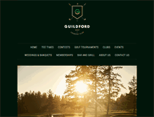 Tablet Screenshot of guildfordgolf.com